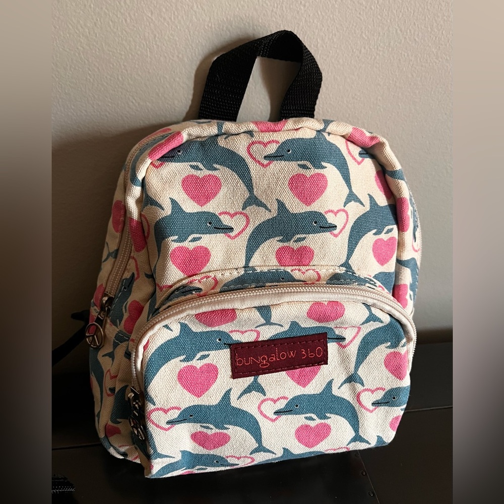 Bungalow 360 Dolphins & Hearts Mini Backpack